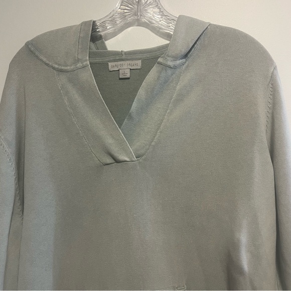 Barefoot Dreams Sunbleached 100% Cotton Bonfire Hoodie Coastal Grandma Aesthetic - Picture 3 of 15